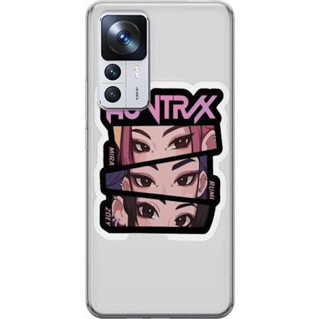 Yhteensopiva Puhelinkuori Xiaomi 12T Pro K-pop-inspiroitunut futuristinen tyttöryhmä neonvaloissa ja kosminen sci-fi-kohtaus