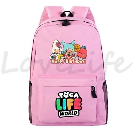 Fashion Toca Life World Game Skoleveske Ryggsekker For Student Gutter Jenter Tegneserie Skolesekk Toca Baca Ryggsekk Søt Barneryggsekk 8