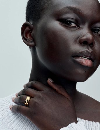 Pandora 14K Gold-Plated Ring Set - Gold - 60