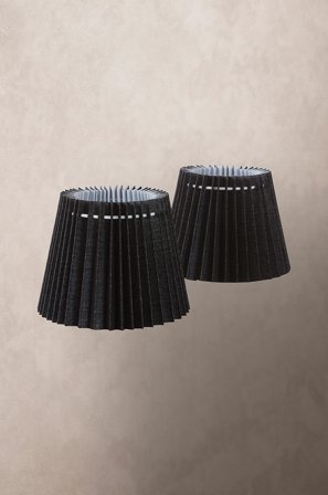 Jotex - SOLO lampeskjerm 2-pk - liten Black mdf / metall - Kjøp Lampeskjermer hos Jotex