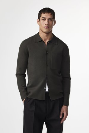 Jonas 6530 Overshirt Herr Grön Certified Wool