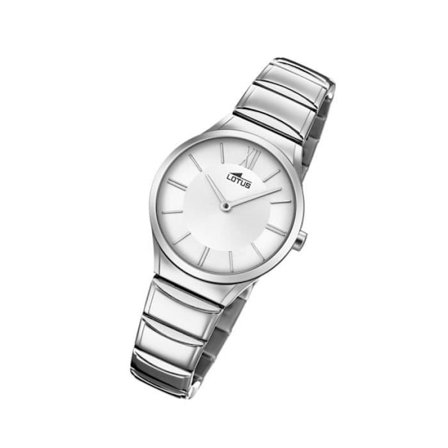 Damklocka - Lotus - Minimalistisk - Kvarts - Rostfritt stål - Silver