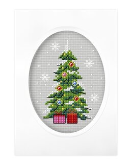 Broderikit Kort Juletræ - Orchidea