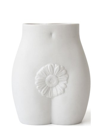 Jonathan Adler Muse Edie Vase - White - ONE SIZE