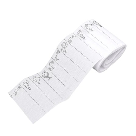 Sarjakuvakuvioiset nimilaput 100 ruudukkoa Yksinkertainen käyttö Hieno kaunis laaja sovellus Nimilaput