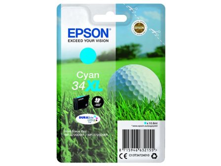 Epson Bläckpatron T3472 XL Cyan - Lyreco - Toner och bläck - Bläckpatroner - Bläckpatroner Epson