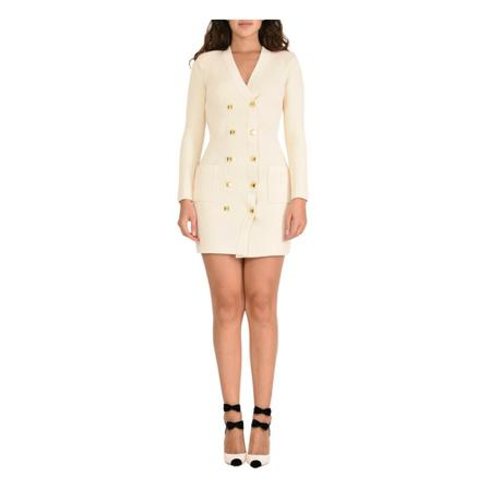 Elisabetta Franchi Knitted Kjole Hvid, unisex