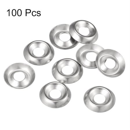 100 stk. koppskiver forsenkede skiver #8 #8