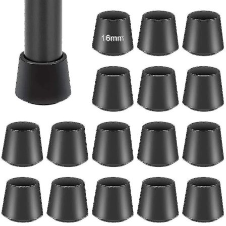 Stolbensbeskyttelse for stoler, 16 gummiknotter for stolben