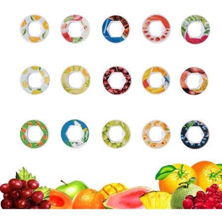 Generisk 15-pakning smaksforsterkere for luftvannflaske, fruktige smaksforsterkere for drikkeflaske (flere smaker)