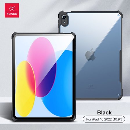 Fodral för iPad 2025 A16 10 10.9 Svart Ultratunn Transparent Full Edge