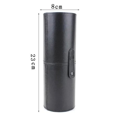 Bærbar Rejse PU Læder Makeup Børster Holder Kosmetiske Penne Opbevaringskop Etui Boks Makeup Værktøjer Organizer