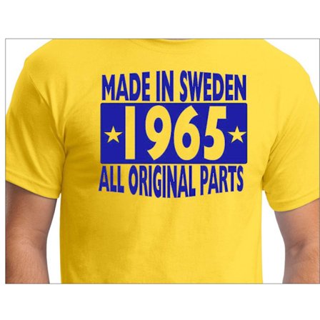 Gul T-shirt Made in Sweden 1965 All original parts