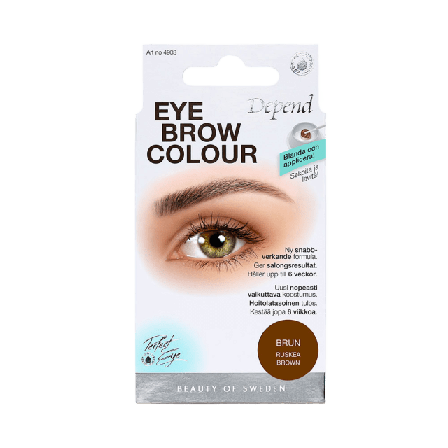 Depend Eyebrow Colour Lösögonfransar & färgning Dam Brun ONESIZE