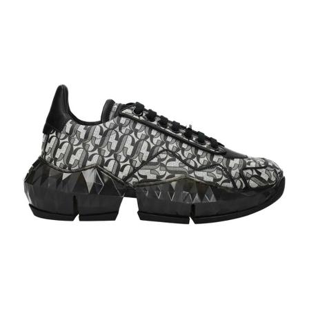 Jimmy Choo, Low Top Sneakers Grijs, Dames, Maat:40 EU