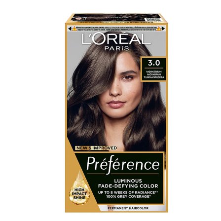 L'Oréal Paris Préférence Hårfarve 03.00 Brasilia, Hår, Hårfarve, Permanent Hårfarve