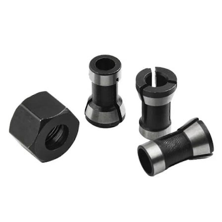 4 stk./sæt 6 mm 8 mm 6,35 mm elektrisk fræser overfræser spændepatron