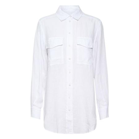 Part Two Navapw sh , Wit , Dames , Maat: L Longsleeve shirts