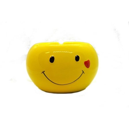 Askfat i keramik - Litet hjärta Smiley