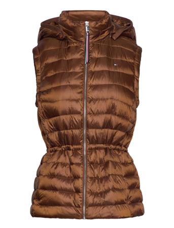 Feminine Lw Down Vest Vests Padded Vests Ruskea Tommy Hilfiger