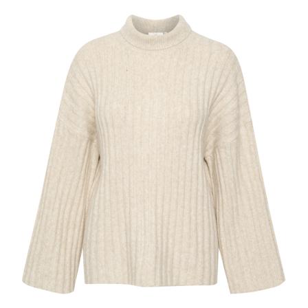 Kaffe, KAmejse Knit Pullover Beige, Dames, Maat:M