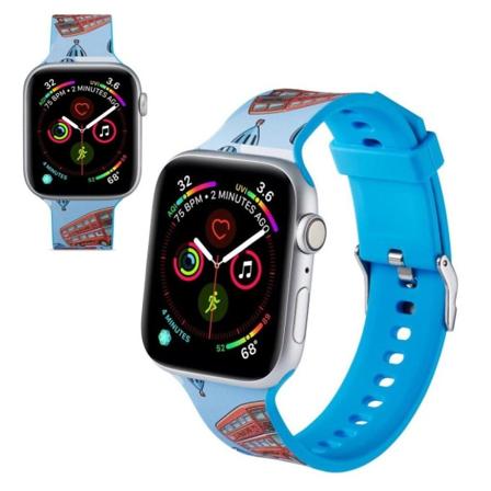 Apple Watch Series 5 44mm kuvioitu silikoninen kellonauha - Kaksikerroksinen Väylä Multicolor