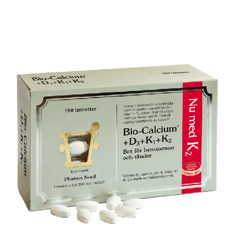 Pharma Nord Bio-Calcium + D3, K1 & K2 150 tabletter