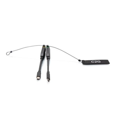 C2G Universal 4K HDMI Dongle Adapter Ring with Color Coded Mini DisplayPort and USB-C - videoadaptersett - Mini DisplayPort / HDMI / USB-C