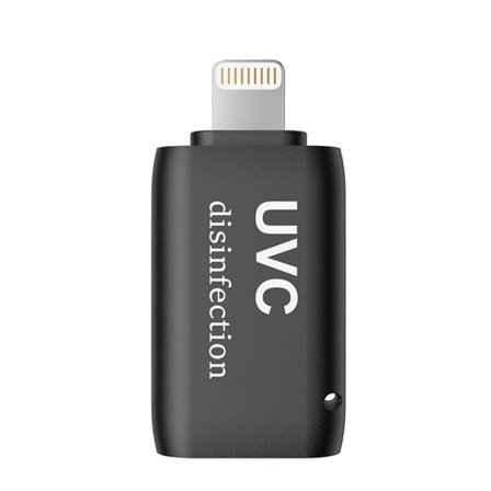 UVC-steriliseringslampe med lighning for mobiltelefon