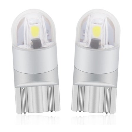 {hw}T10 W5w LED Parkeringsljus Sidoljus 12v 6000K Vit 168 194 LED Blinkers För Glödlampa Platt Frigångsljus Bil Motorcykel - Ett Års Garanti