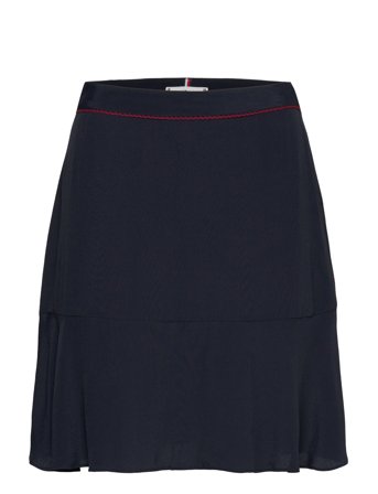 Tommy Hilfiger | Vis Crepe Solid Short Skirt | 36