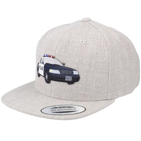 Kiddo Cap - Grau snapback Cap - Kids La Police Car Heather Grey Snapback @ Hatstore