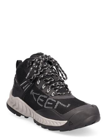 Ke Nxis Evo Mid Wp Black-Blue Glass Shoes Sport Shoes Outdoor/hiking Shoes Svart KEEN