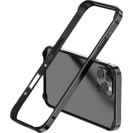 Ny Aluminium Ramme Metal Bumper Ramme Slank Hårdt Cover til iPhone16 ProMax, Metal Ramme Beskytter med Blød Indvendig Bumper, Hævet Kant Beskyttelse