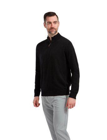 FootJoy Half-Zip Pullover - Black - XL