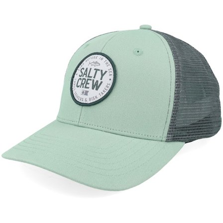 Salty Crew - Grün trucker Cap - Legendary Retro Mackerel Green/Charcoal Trucker @ Hatstore
