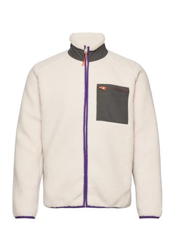 Onsdallas Sherpa Jacket Otw Vd Sweat-shirts & Hoodies Fleeces & Midlayers Creme ONLY & SONS*Betinget Tilbud