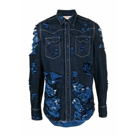Marni Casual Shirts Blå, Herre Skjorter