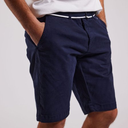 Pantaloncini da equipaggio / shorts da vela Sebago DKS Belted Bermuda Dark Navy, uomo, XX-Large