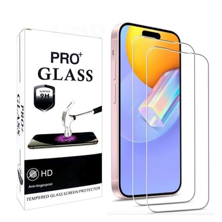 2 kpl Karkaistu lasi iPhone 16/16 Pro/16 Pro Max - Näytön suojaus