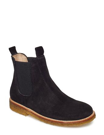 Booties - Flat - With Elastic Boots Støvler Blå ANGULUS