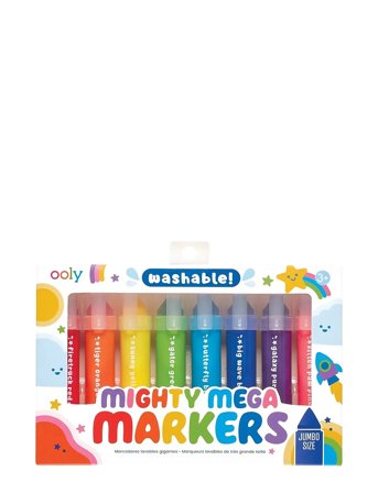 Ooly Mega Markers 8 Pcs - Washable - Multi/patterned - ONE SIZE