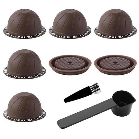 (Pow yeah!) Genopfyldelig kaffekapsel til Vertuoline & Vertuo Pod, 150 ml kaffepods til Presso Vertuo Kaffe-Yvan