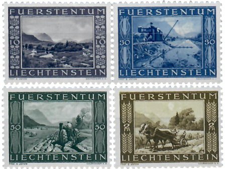 Liechtenstein 1943 - MICHEL 218-221 - Postfrisk