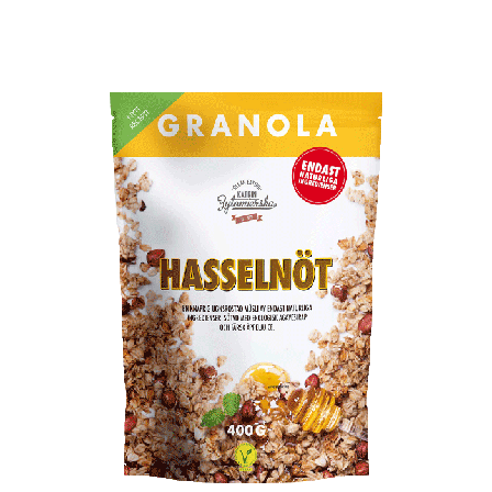 Clean Eating Granola Hasselnöt 400 g
