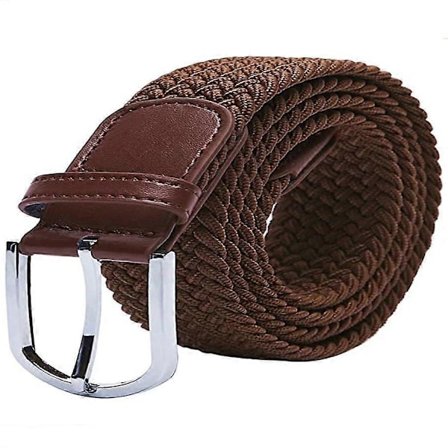 Stoffbelte Stretchbelte Elastisk flettet belte Flettet og elastisk strekkbart belte for kvinner og menn Bredde 3,3 cm Lengde 90 cm til 135 cm