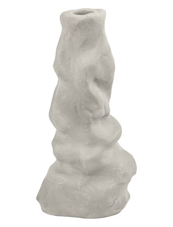 Mette Ditmer Art Piece Liquid Candleholder, Large - Grey - Ø6.5XH12.5CM