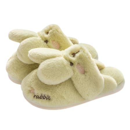 Kvinnor Flat Fuzzy Tofflor Slip On House Skor