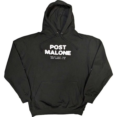 Post Malone Unisex Vuxen Carat Baktryck Hoodie L Svart