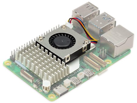 ALLNET Raspberry Pi 5 Zubehör - Active Cooler, Lüfter für Raspberry Pi 5